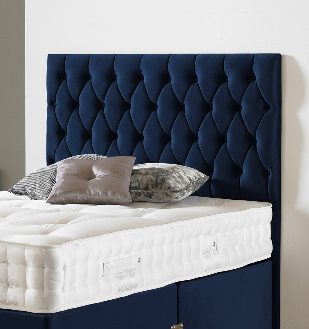 Navy blue headboard