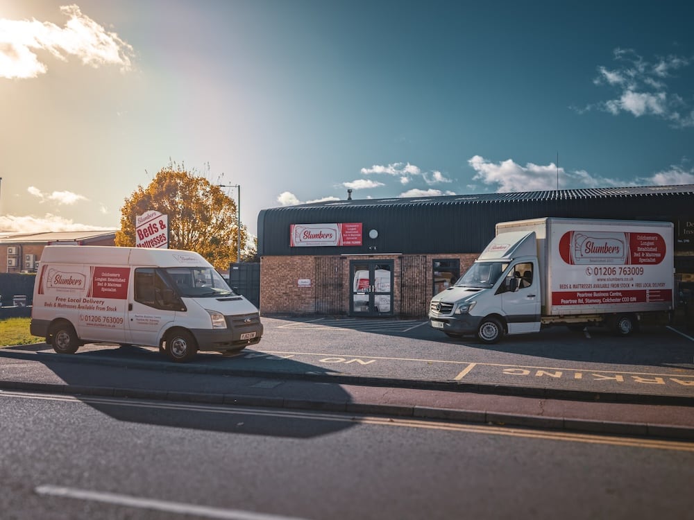 Slumbers bed and mattress showroom in Colchester