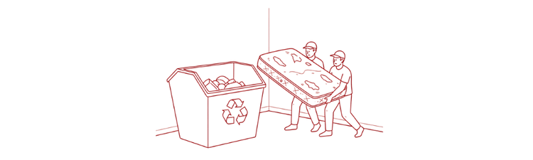 recycling mattress icon