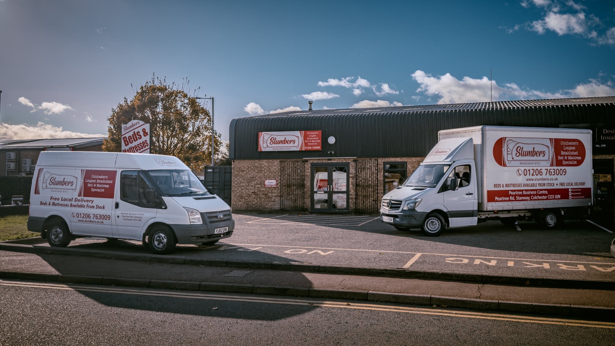 Slumbers showroom in Colchester